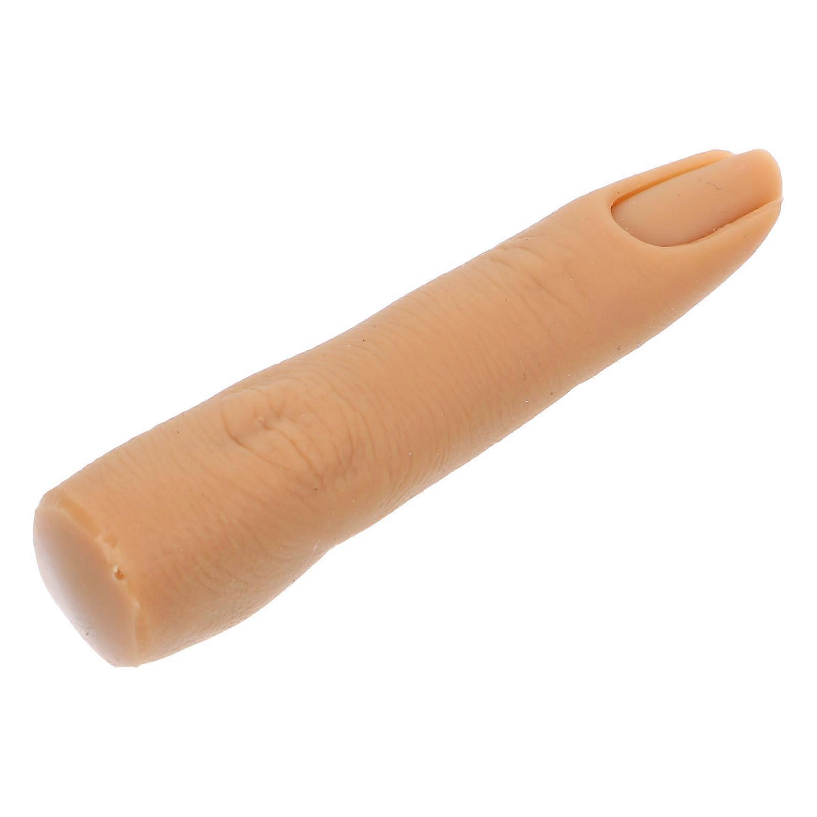 Silicone Fake Finger for Manicure Practice Lightweight Reusable Perfect for Nail Art Beginners 5.5 Inches