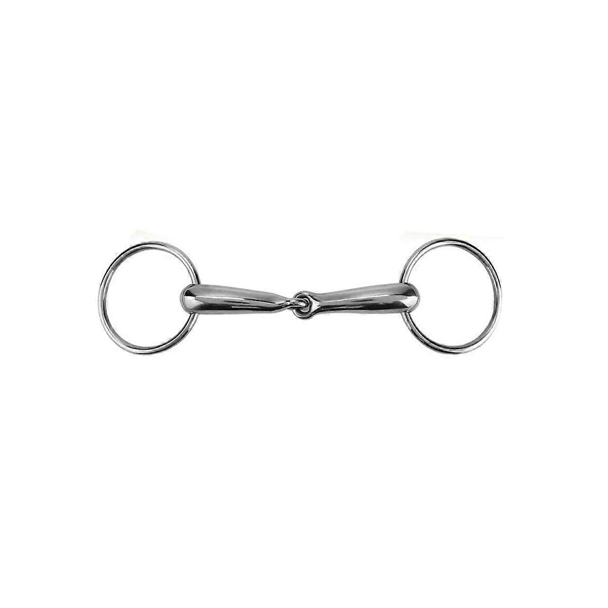 Stainless Steel Bit Loose Ring Horse Bit Hollow Joint Mouth O-Ring for Equestrian Sports