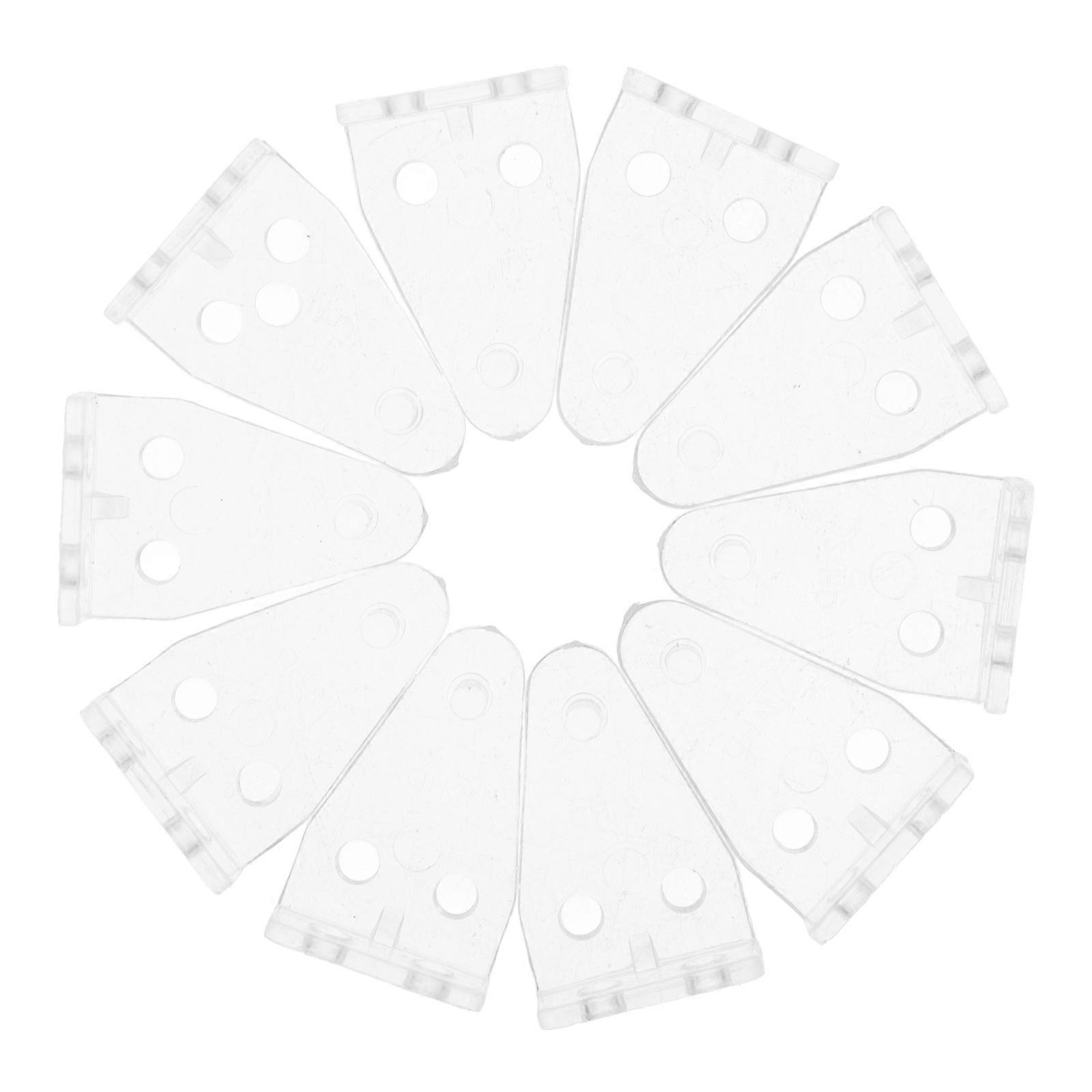 Blinds Fittings Bracket Blinds Hold Down Clips Home Use Transparent Square 3.00X2.00X1.30CM Fix Blinds 10Set
