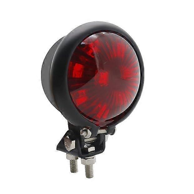Stop Rear Light Motorcycle Red 12V L- Adjustable Brake Rear Lamp for Chopper, Cruiser, Custom Bikes, LED Rear Light