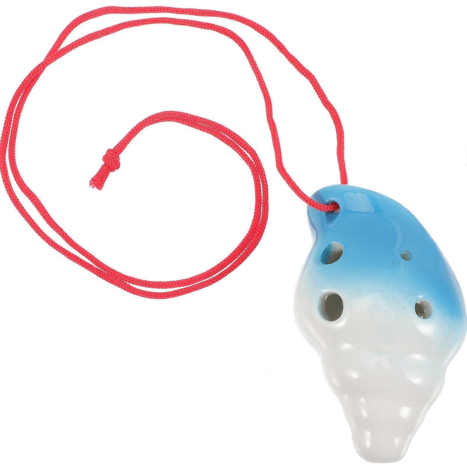 Conch Shape Alto Ocarina in Easy to Play Wind Instrument for Beginners, Students & Travelers Creative Musical Instrument with Random Color