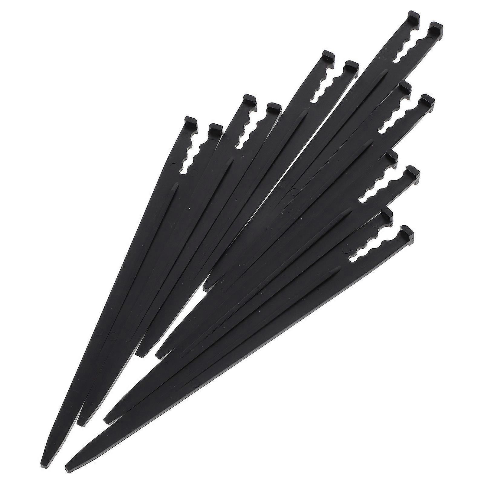Multifunctional 100Pcs Bracing Frame Insert Rod For Garden Lawn Black Hollow Billet Size 14.8X1.6CM Irrigation Pipeline Support