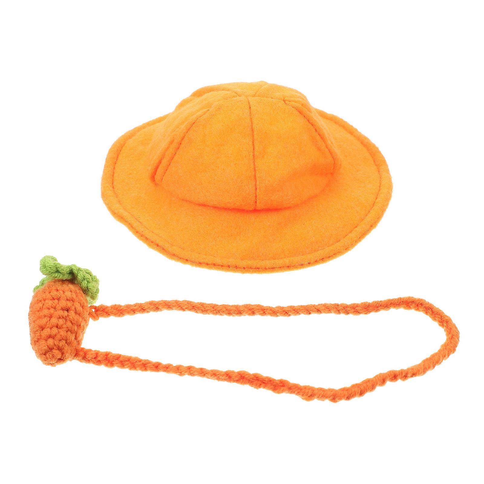 Small Bunny Pet Costume with Orange Hat and Carrot Bag – Breathable Rabbit Pouch Decor for Easter, Birthday Photos, and Easy Wear Accessories for