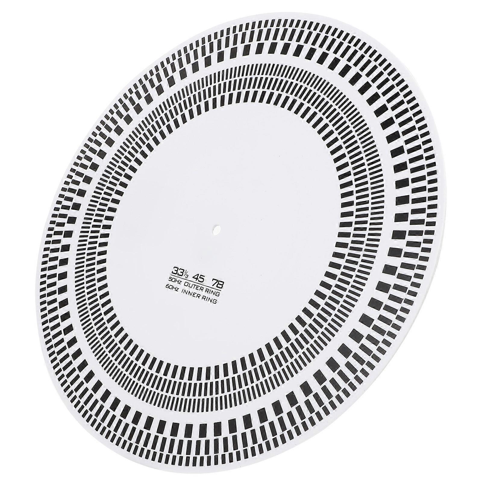 Precision Measurement Ruler 1Pack White Vinyl Record Player Accessory For Phonograph Calibration 30.2X30.2X0.25CM Velocity Detection