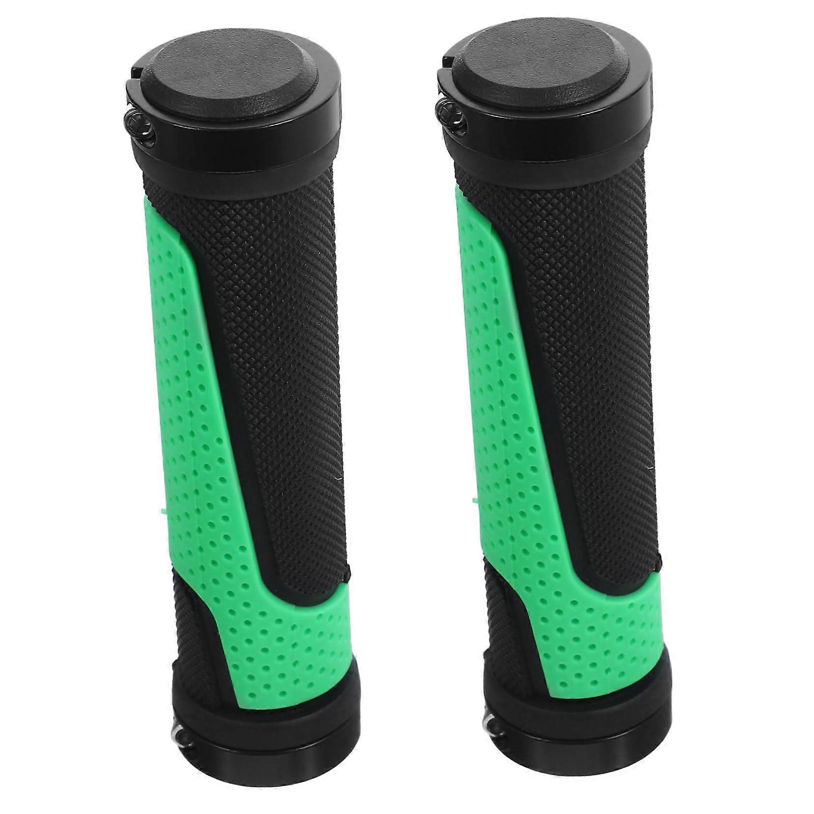 1 Pair of Colorful NonSlip Bicycle Handlebar Grips for Mountain Bikes, Easy to Install, Ergonomic and Comfortable Bike Accessories for Safe Riding.