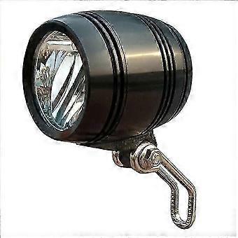 Fiets koplamp voor naafdynamo met achterlichtkabel compact helder p