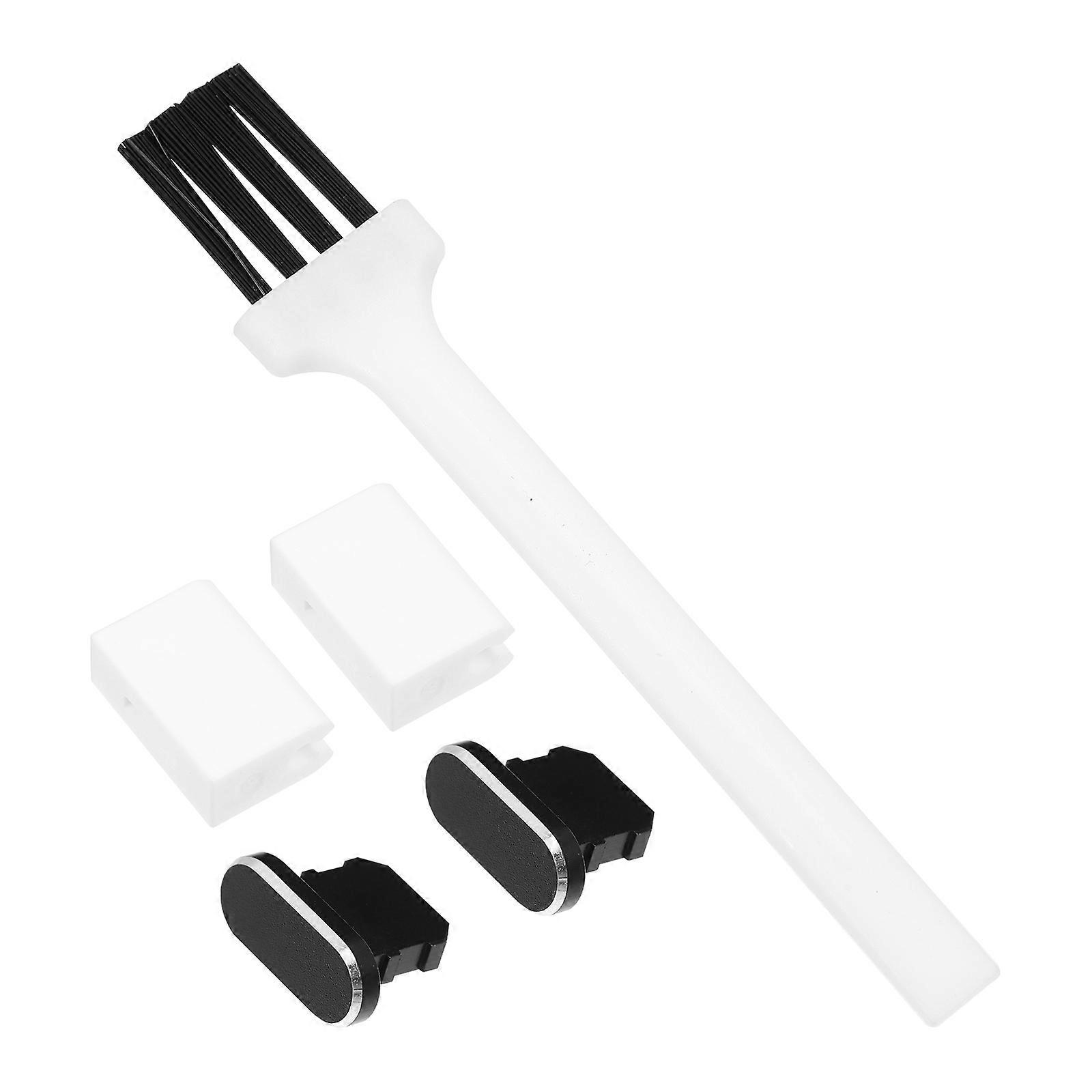 Mobile Phone Stopper Plugs 1 Set Dustproof Black Protect Charging Port Daily Use