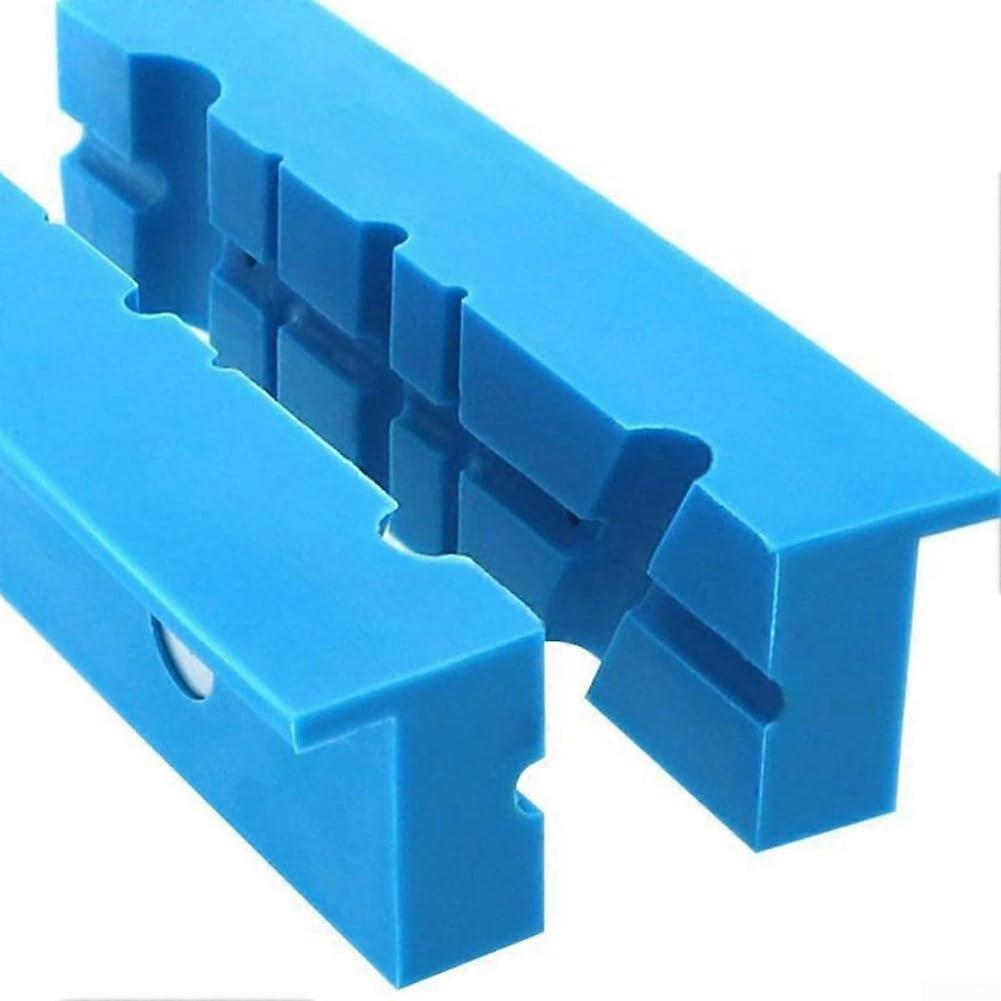 Magnetic soft jaw pads for metal vise, protects material, secure grip (4in)