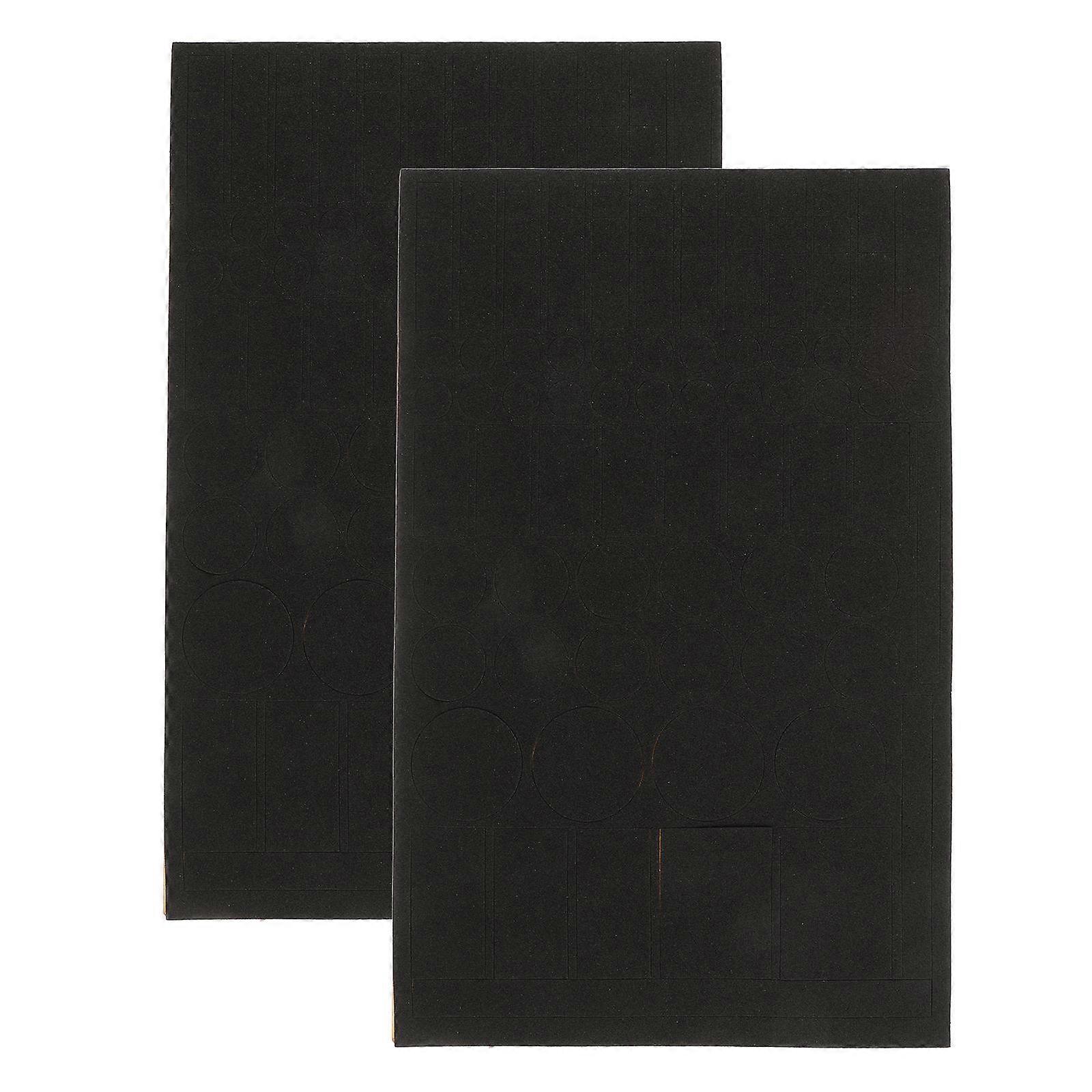 2Pcs LED Light Blocking Sticker Dimming Sheets Blackout Stickers for Electronics Routers and Clocks Black