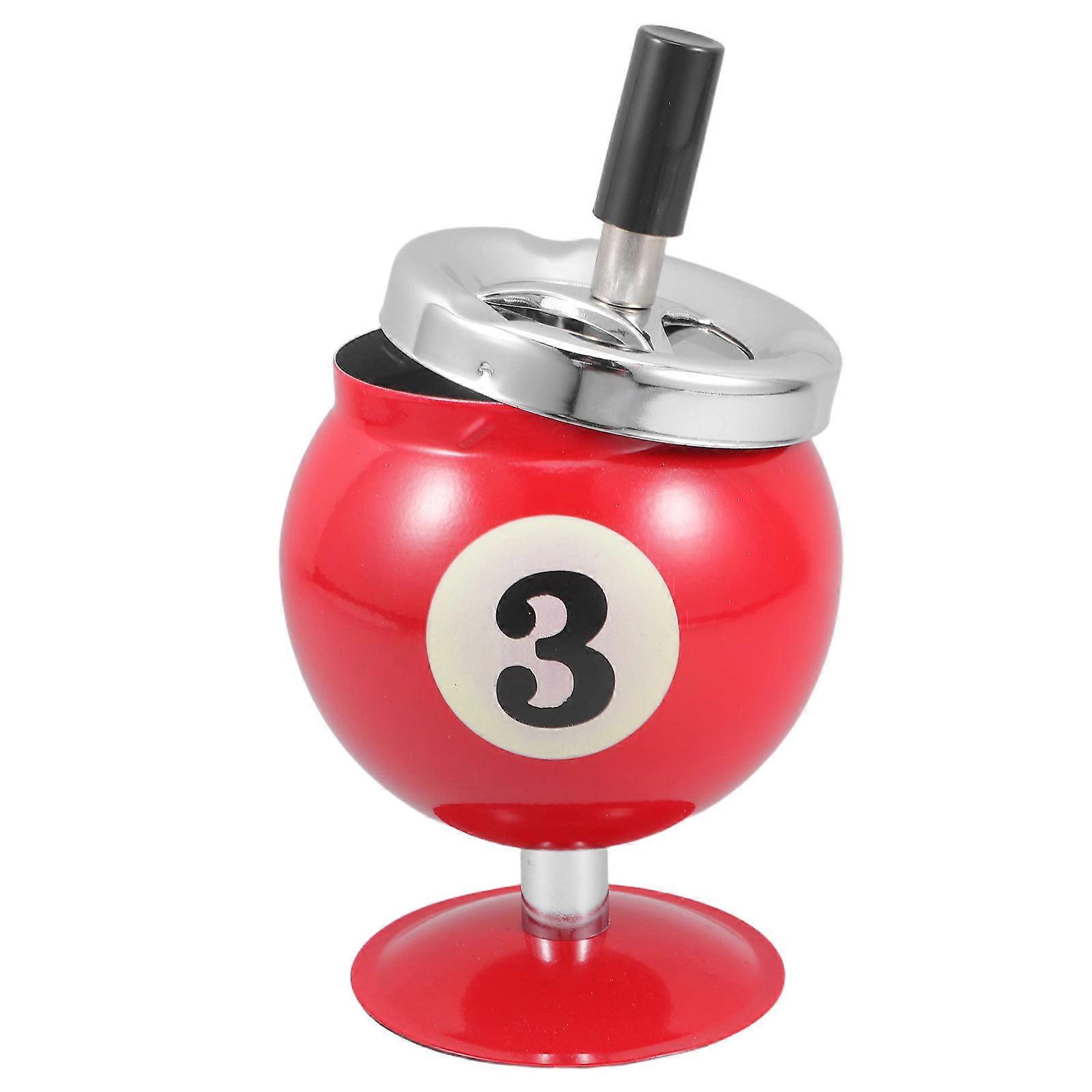 Elegant Square Ashtray With Lid For And Billiards Decor Prevent Ash Scattering 1Pack