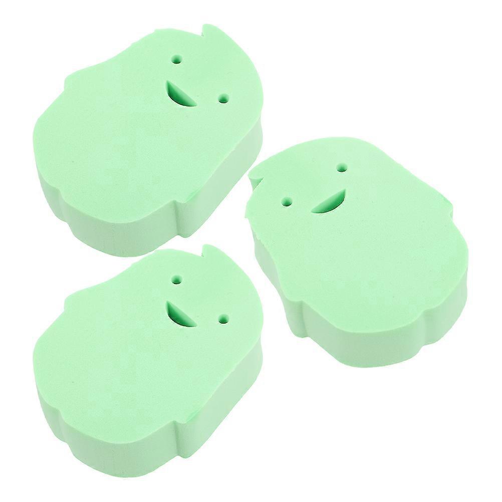 Cute Penguin Baby Sponge for Bath Made of Durable PVA Gentle on Skin Effective Cleaning Green