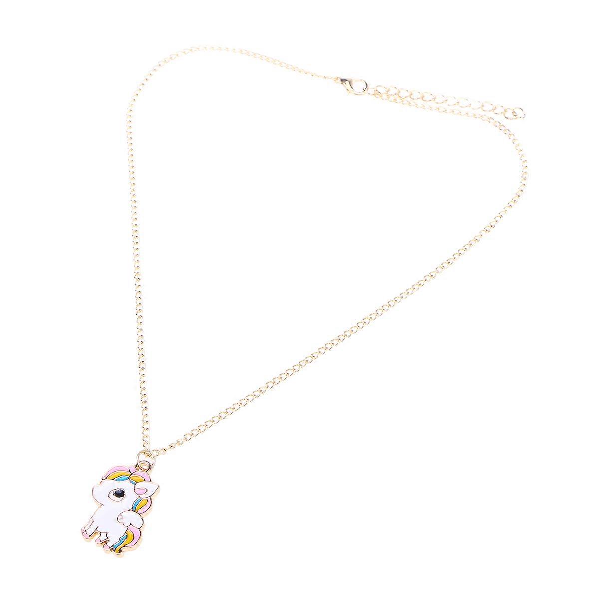 Charming Unicorn Necklace with Distinctive Shape, Crafted from Alloy