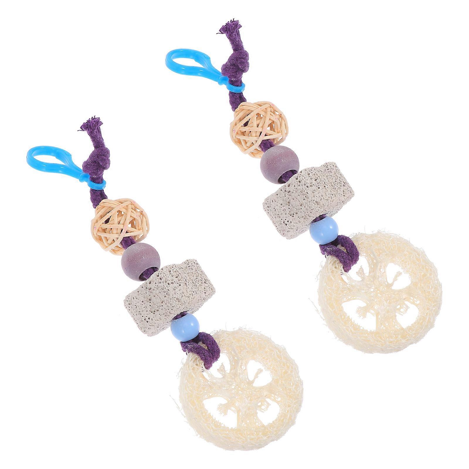 Hamster Molar Toy for Biting Play 2Pcs Small Pet Chew Toy