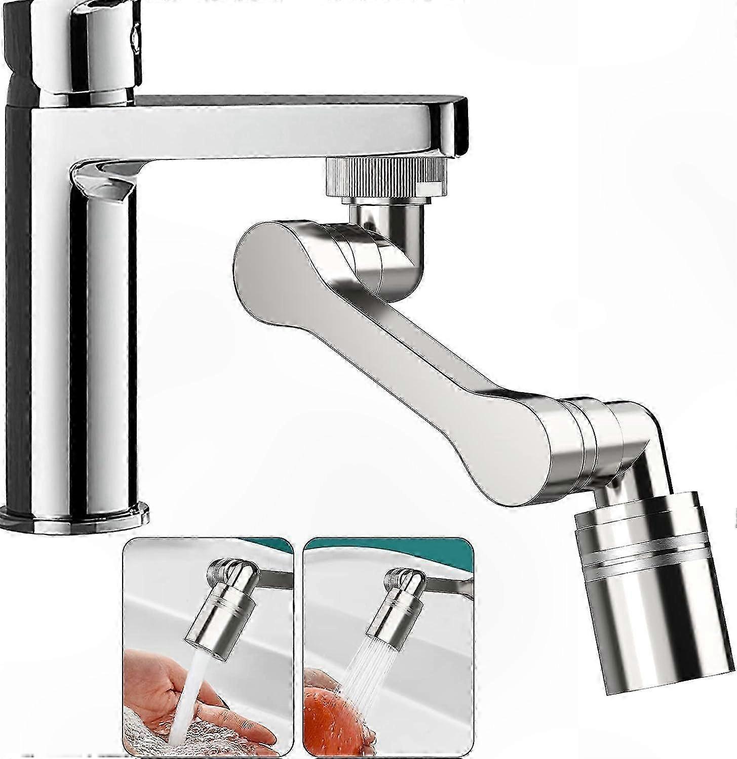 2-in-1 Rotating Faucet Extender, Multifunctional Aerator Nozzle for 20/22/24mm Male Thread Faucets