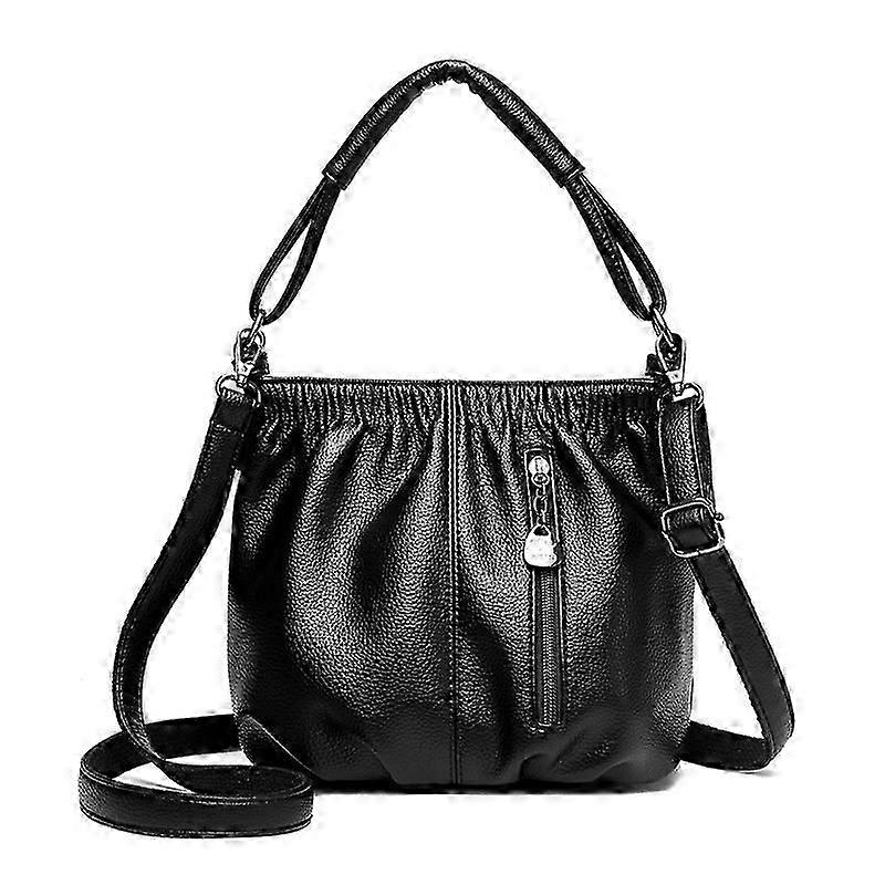 Women's bucket bag, multi-functional storage, fashionable pleated design