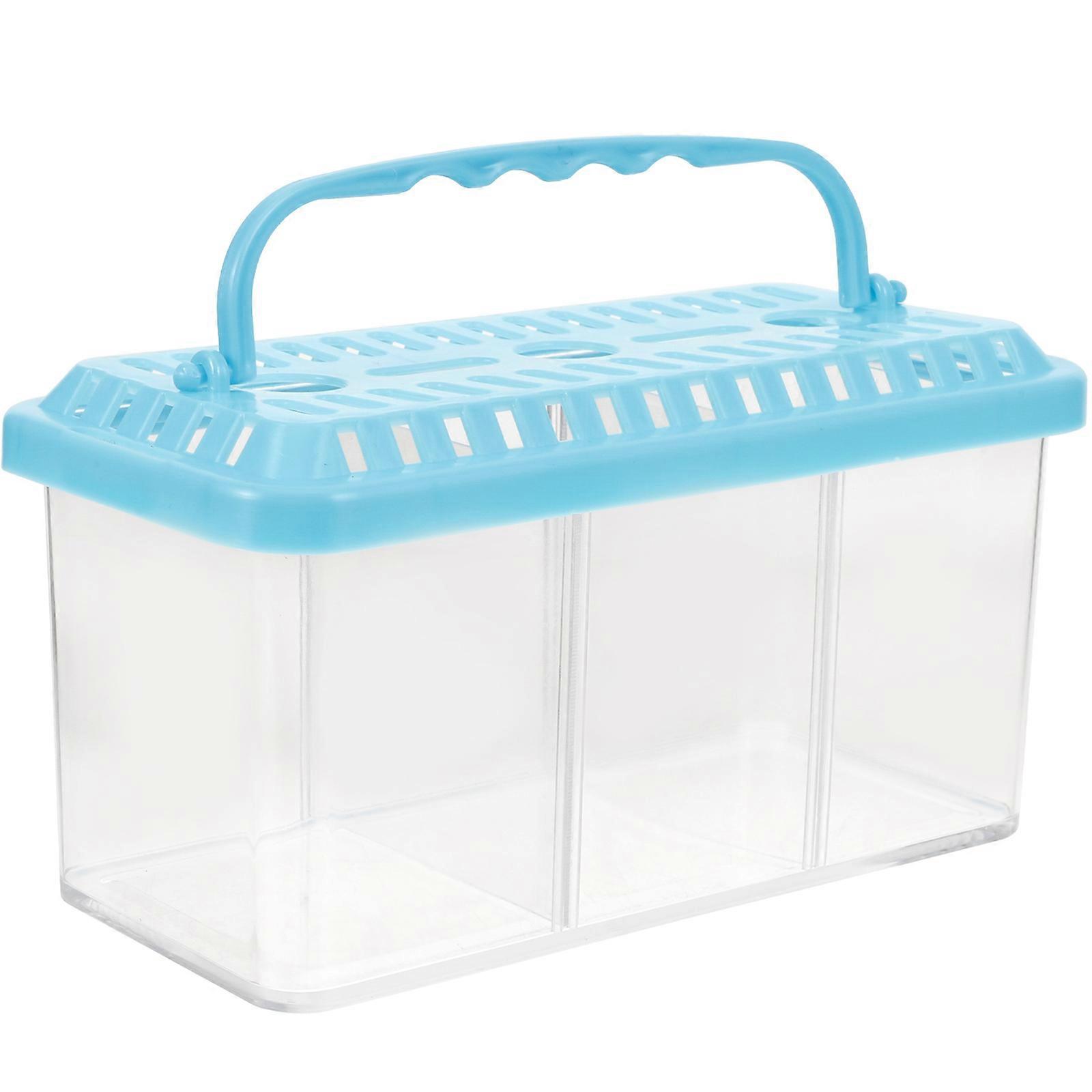 Fish Breeding Container with Divided Compartments for Tropical Fish, Shrimp, and Goldfish – Easy to Use Aquarium Breeding Box for Growth and Isolation