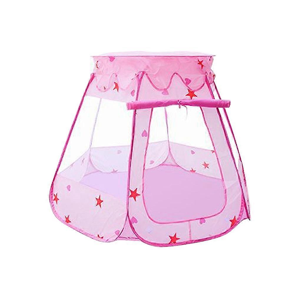 Kids Ocean Ball Tent For Home Play Suitable For Ages 4-6 In Pink Hexagon Style 115*93 And Creative 1Pcs
