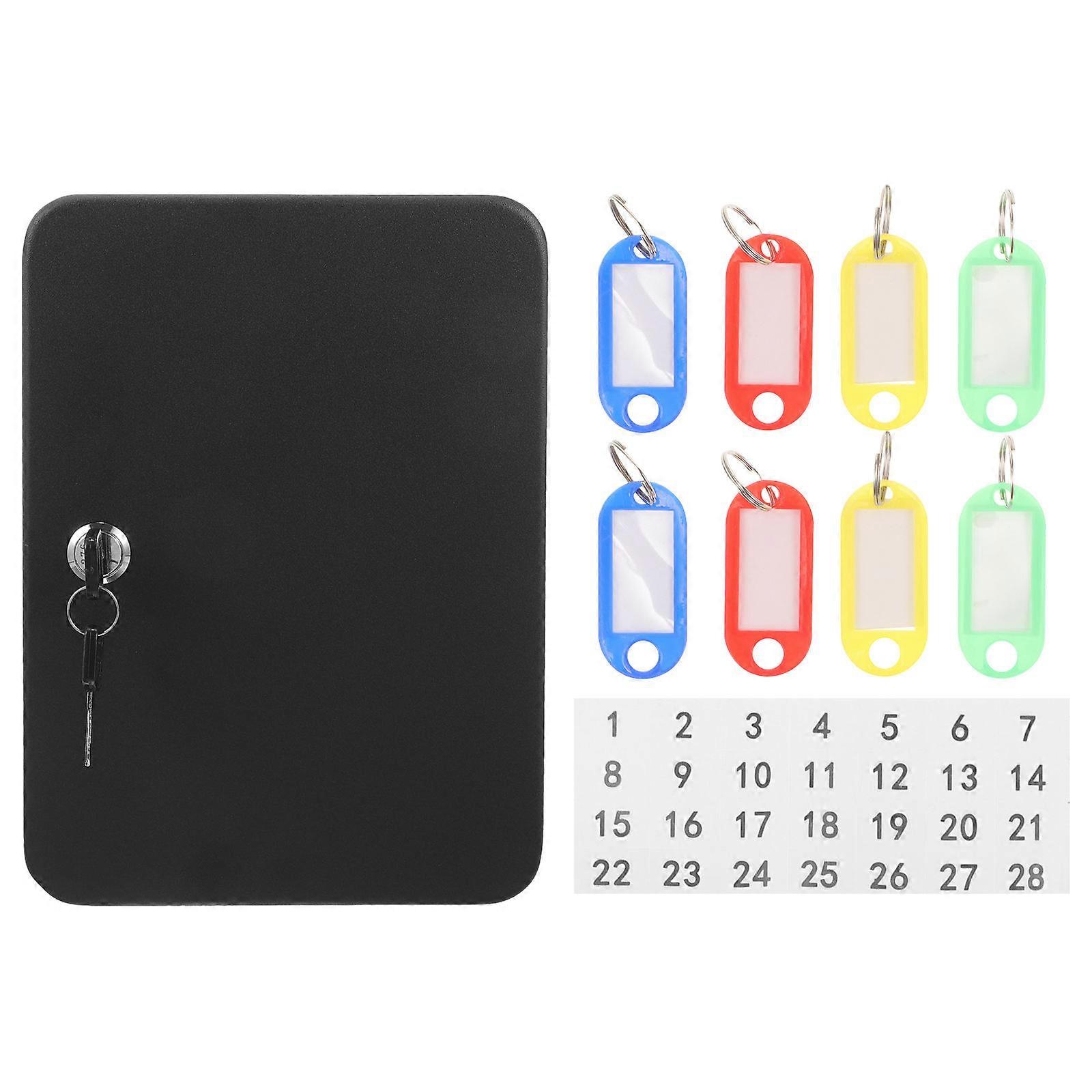Key Storage Cabinet For Homeowners And Business Owners Featuring A Rectangular Shape In Black Iron Material With Ample Storage Capacity 1 Set