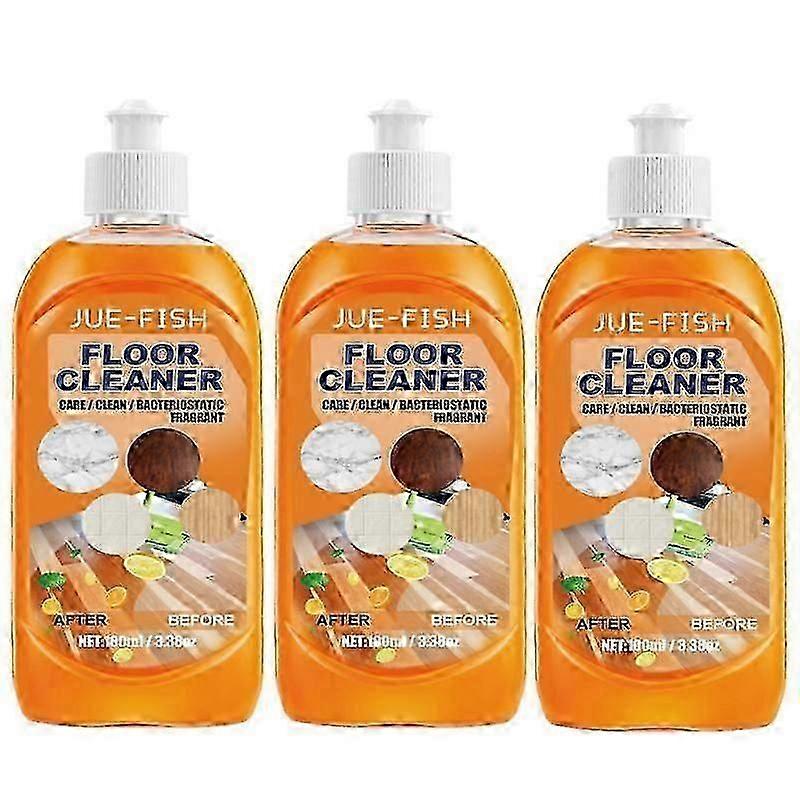3x Strong Floor Cleaning Liquid Detergent 100ml Powerful Decontamination Floor Cleaner