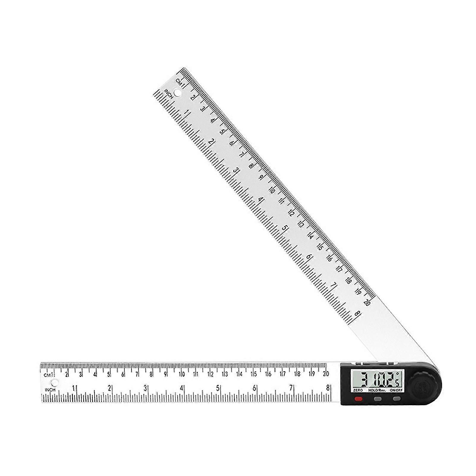 0-200mm Transparent Digital Angle Ruler High Accuracy Angle Protractor Ruler for Building Trades