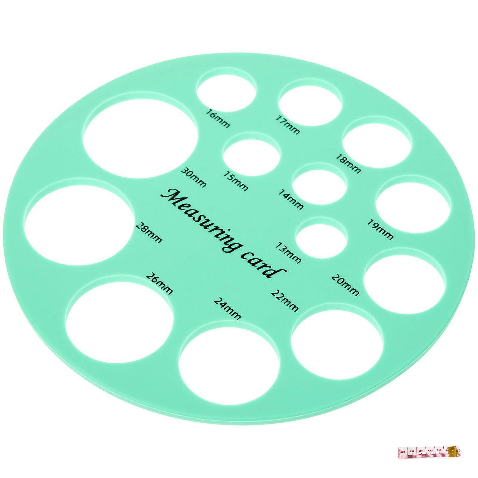 Flange Measuring Tool for Breast Flange Silicone Green to Find Correct Breast Flange 1Pcs