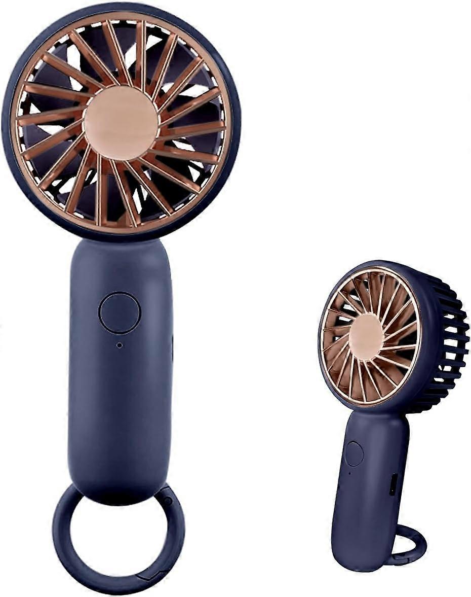 Mini Handheld Fan, Powerful Desk Fan With Buckle, Cute Design 3 Speed Personal Small Portable, Light