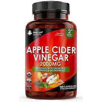 New Leaf Products Apple Cider Vinegar Complex+Mother Nutrients 180 Caps - 4 Pack