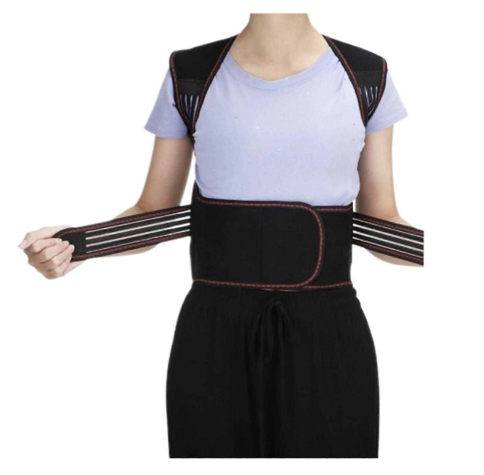 Lumbar Support Belt with 108 Magnets, Self-Heating Back Brace Vest, Full Back Support, Extra Large Size