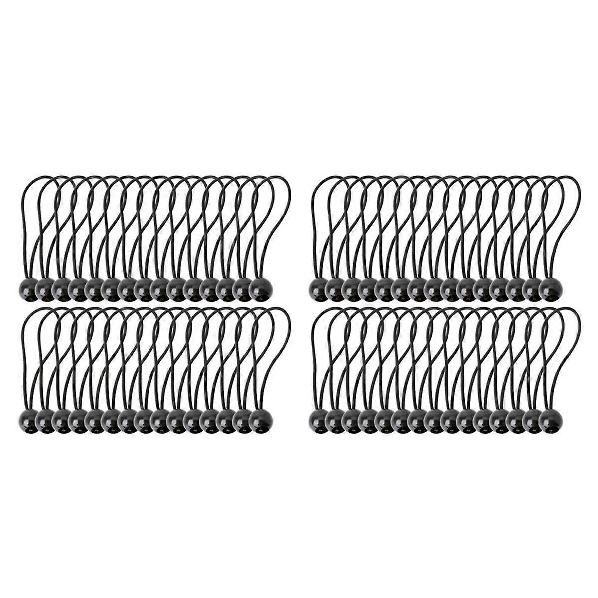 60 Pcs Bungee Cord with Balls Elastic Ties Bungee Toggles Ties for Marquees,Tents Banners,Flag Poles