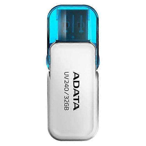 USB key - ADATA - UV240 - 32 GB - USB 2.0 - Cap - White