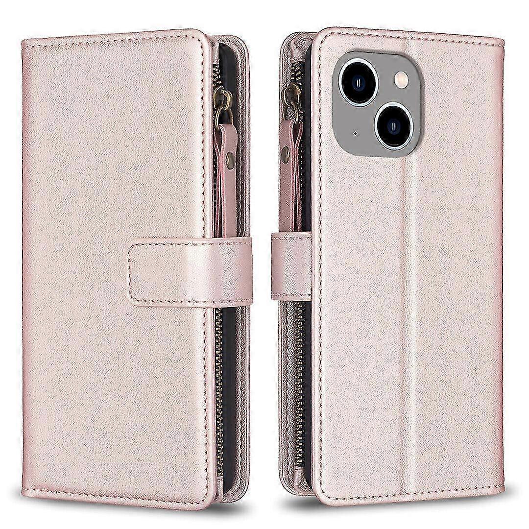 Case for iPhone 14 Plus Zipper Cover Leather Wallet with Card Holde...