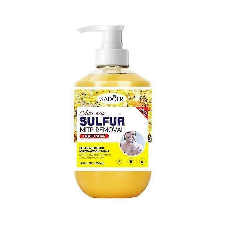 Sulfur Body Wash, Purifying Sulfur Body Wash Cleanser for Deep Cleansing and Moisturizing Skin, Purify, Clarify, and Refresh, Sulfur Refreshing Shower