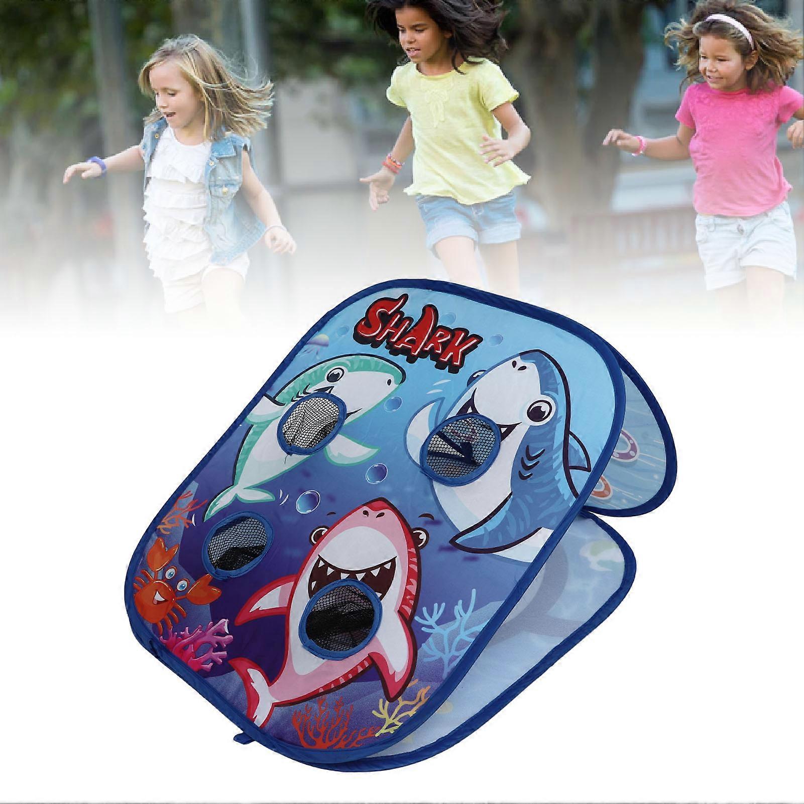 Kids Double Sided Dart Board Blue 2381B Foldable Target Toy 476g