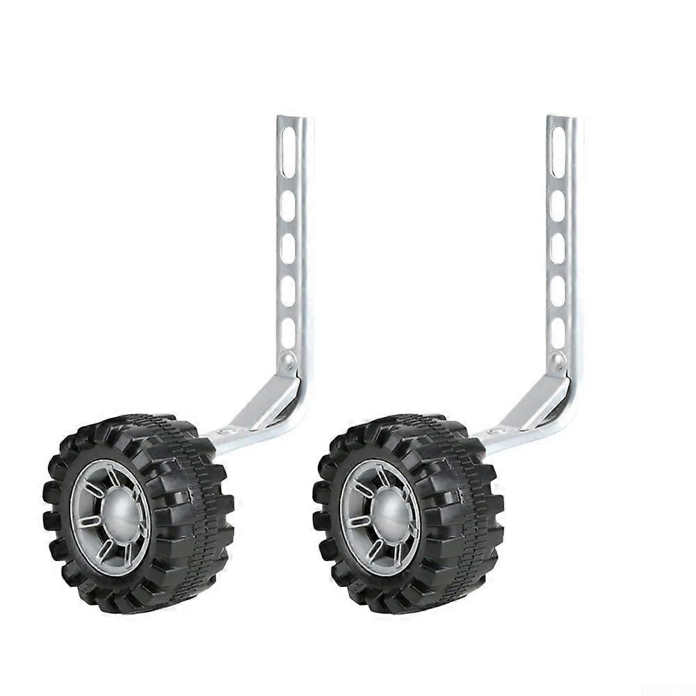 Kids Adjustable Bike Stabilizers For 1220Inch Bikes Training Wheels Silver
