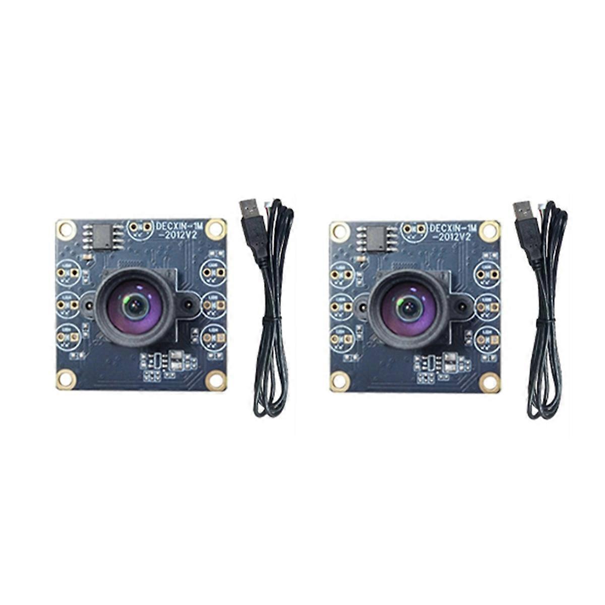 100 Degree Camera Module 1MP OV9732 1280x720 USB Free Driver Manual Focus with 1 Meter USB Cable for WinXP/7/8 2Pcs