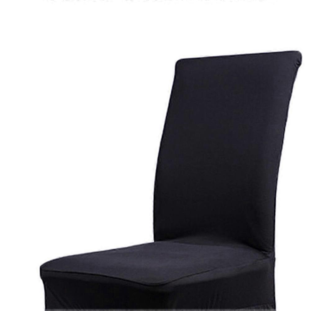 Black Washable Dining Chair Cover with Polyester Spandex Case for Dust Proof Slipcovers Fits Most Chairs