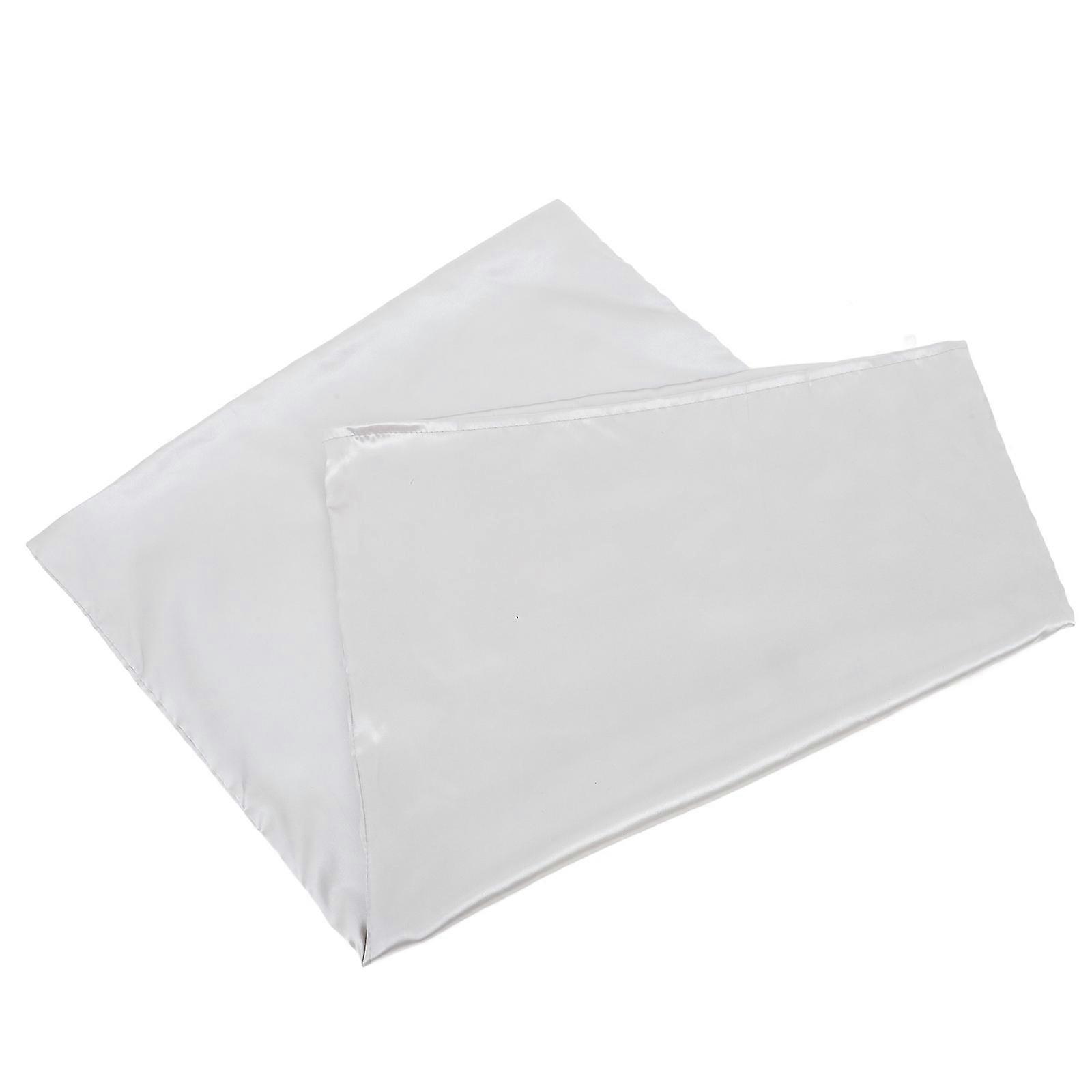 Silk Travel Pillowcase Versatile For Travel Light Grey Cooling Effect 1Pcs