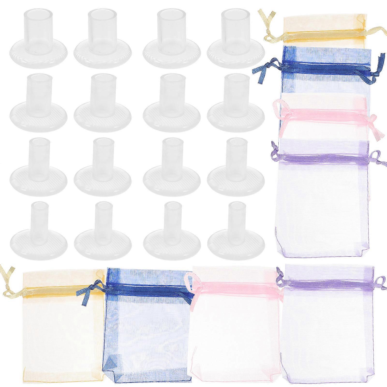 High Heel Stoppers Grass Clear Protectors Weddings Formal Occasions PVC Material Noise Reduction 8Pairs