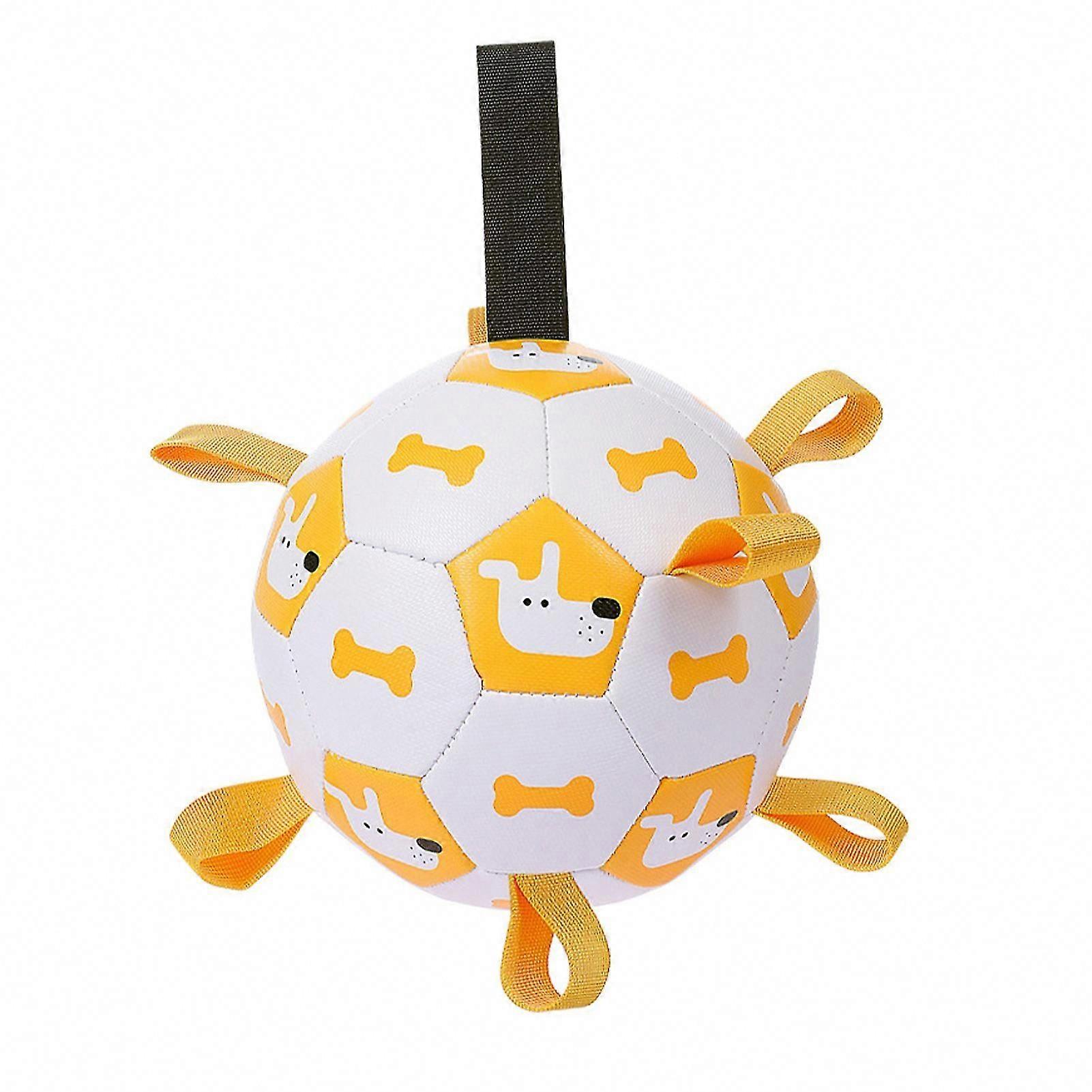 Durable Chew-Resistant Squeaky Soccer Ball Puppy Training Toy for Dogs