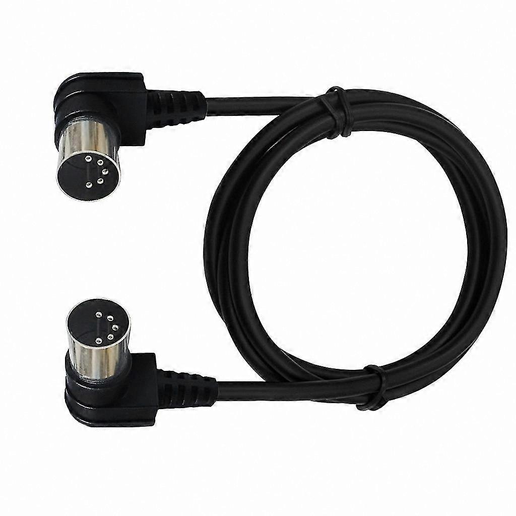 5-Pin Male DIN Connector Chassis Mount Cable Plug Socket Adapter