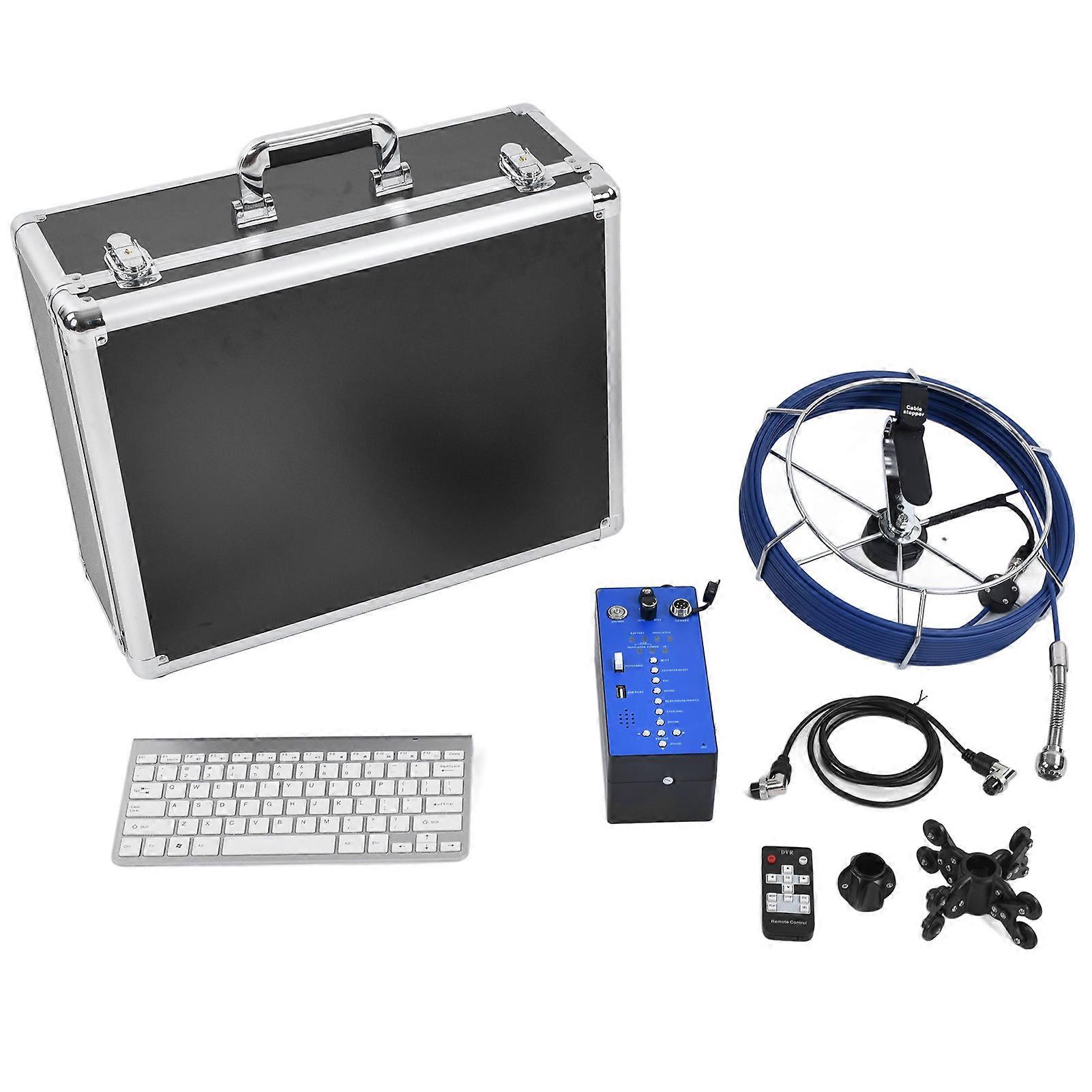 Sewer Camera HD 7" 1080P with 30m Cable & Adjustable Pipe Inspection