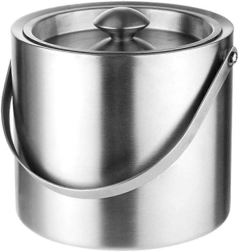 Ice Bucket With Lid And Handle For Restaurant Banquet Bar Use Portable Beverage Ice Bucket For Beer And Food Storage