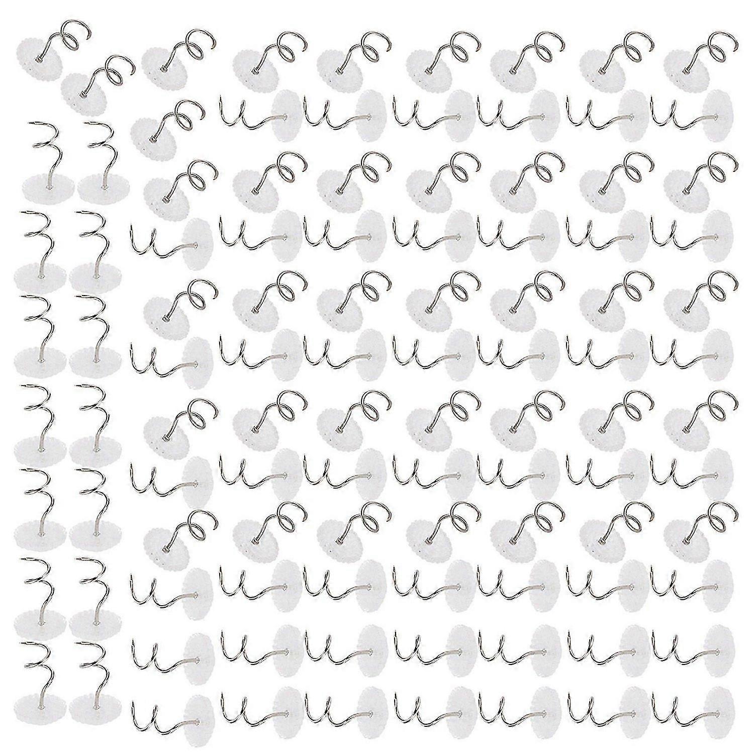 2025 Último modelo 100Pcs Twisted Pin Acero inoxidable ABS transparente