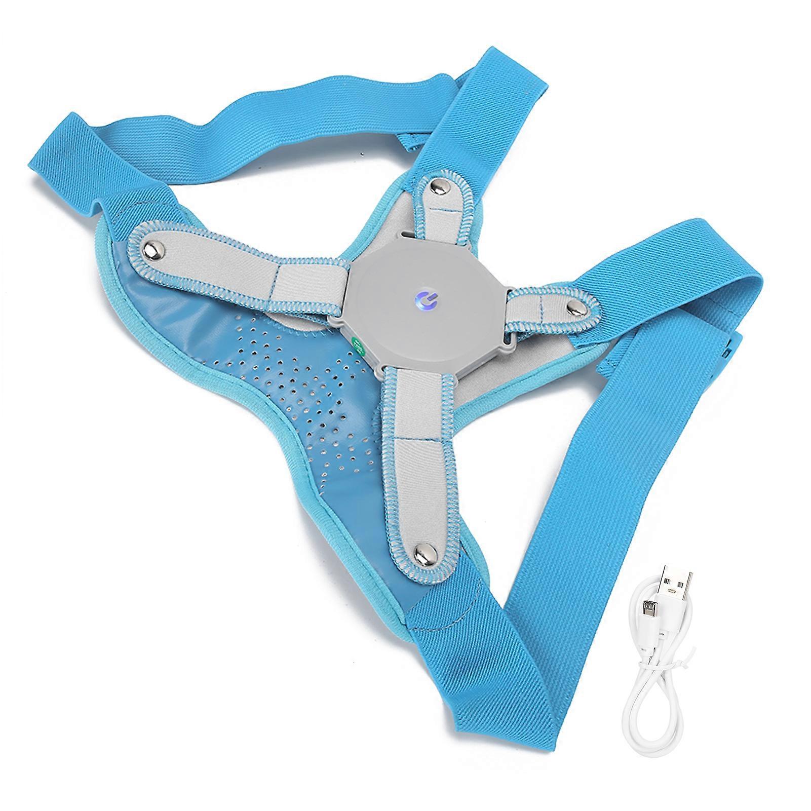 Posture Corrector Trainer with Sensor Vibrations, Blue, Size M