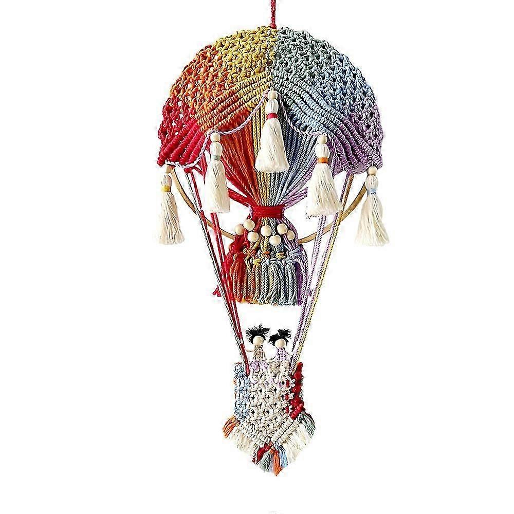 Mongolfiera tessuta a mano da parete