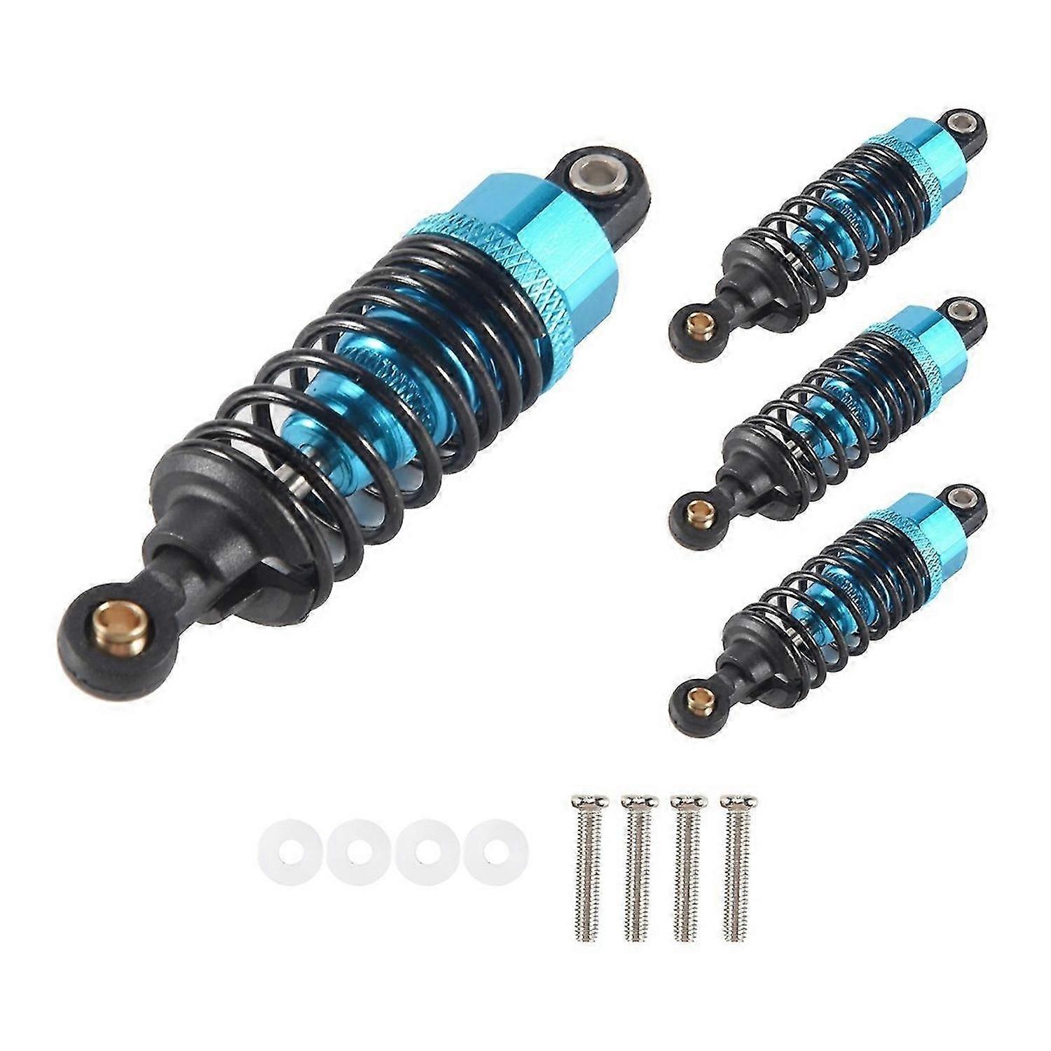 4Pcs Aluminum Alloy Shock Absorbers Damper Set for TT-01,Blue