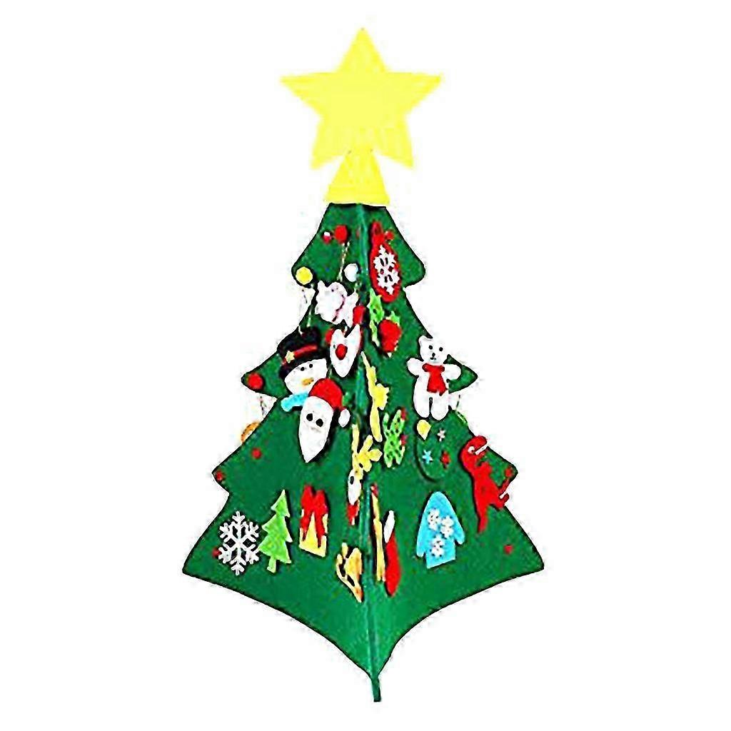 Christmas Tree Decorations: Multi-Color DIY Three-Dimensional Cloth Tree - Large Hanging Gift