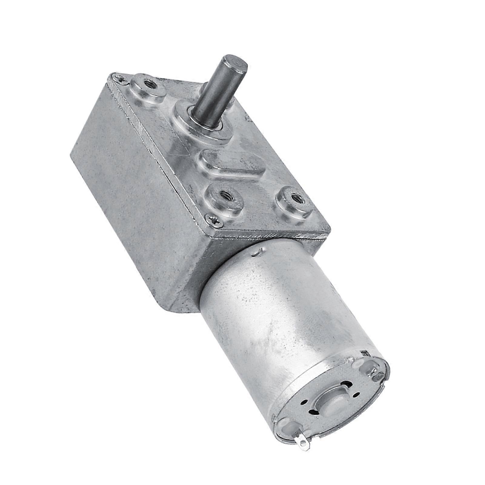 12V DC (6 RPM) High Torque Reversible Worm Gear Electric Motor