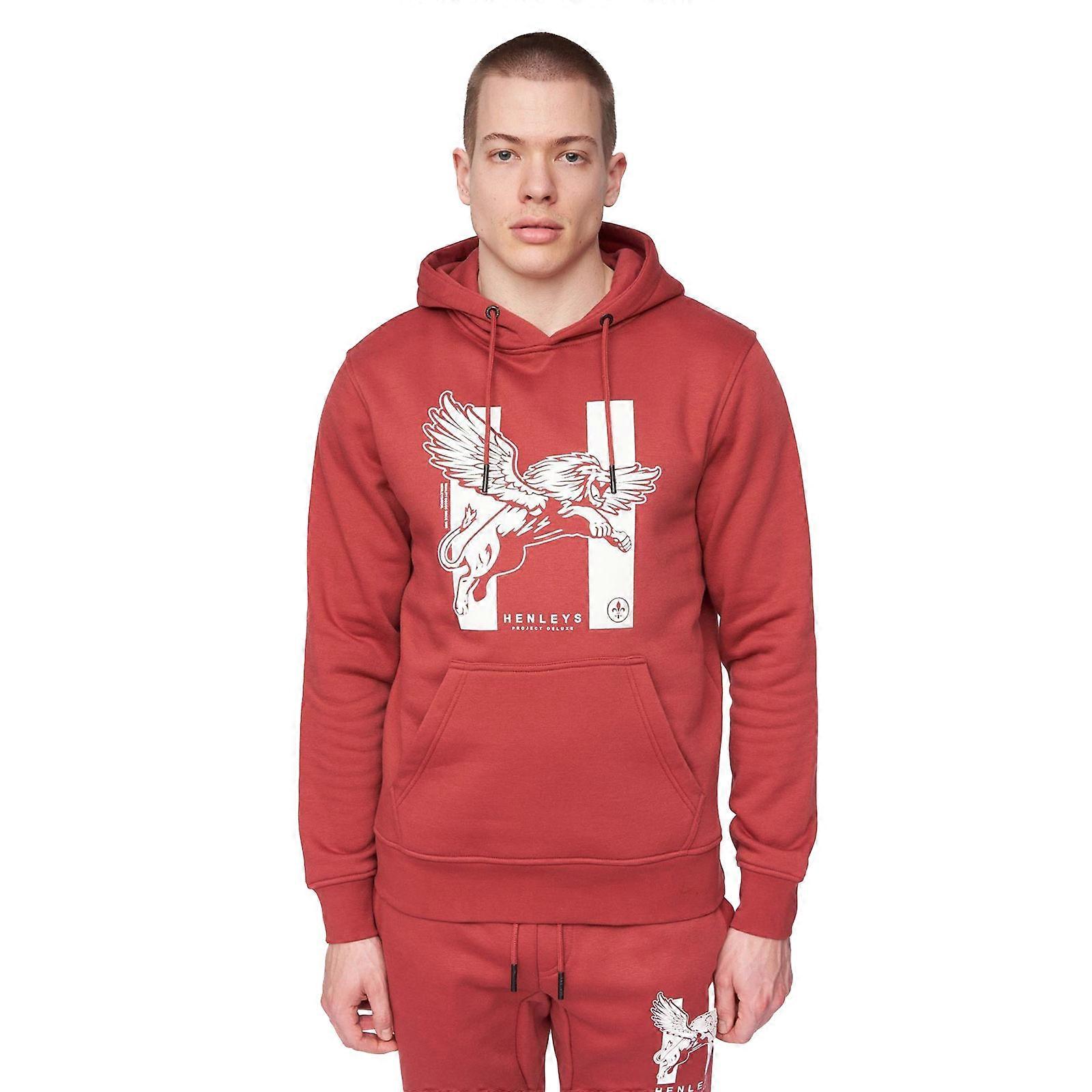 Henleys Curveball Hoodie Deep Red