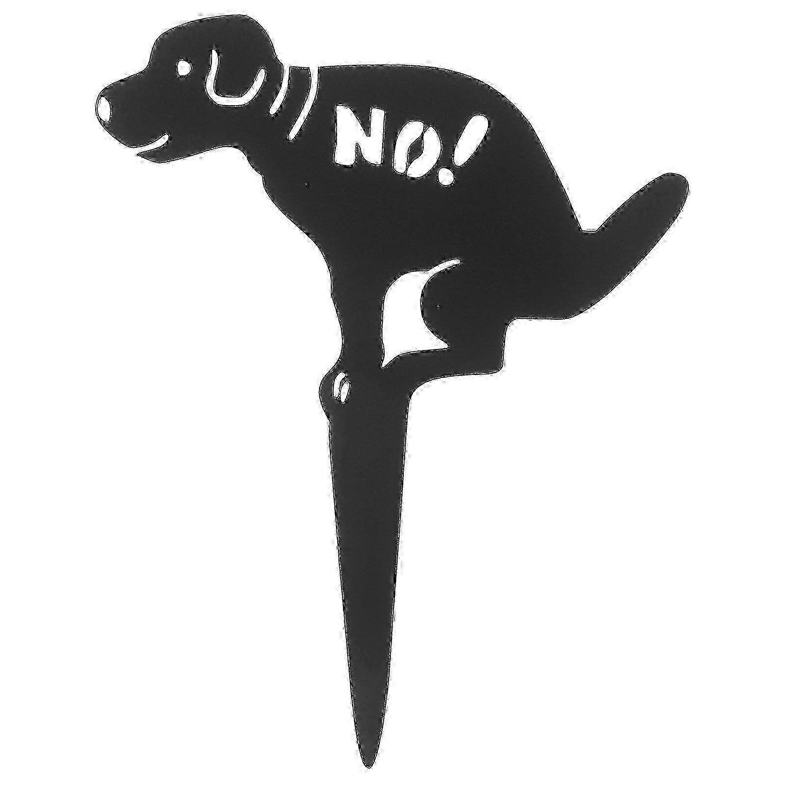 Metal Dog Poop Προειδοποιητικό σημάδι Pet Dog Χωρίς Pooping Warning Stake Χωρίς Pooping Notice Sign Stake